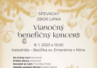 Pozvánka na vianočný benefičný koncert na sviatok Krstu Krista Kráľa