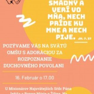 Sv. omšá s Adoráciou za rozpoznanie a upevnenie svojho povolania