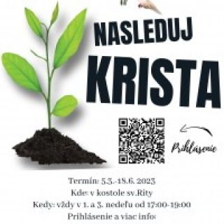 Kurz: Nasleduj Krista – Otvorené stretnutia spoločenstva Horiace srdce