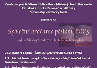 V Košiciach chystajú cyklus biblických zamyslení na pôstne obdobie