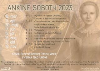 Vo Vysokej nad Uhom ožijú pútnické soboty s bl. Annou Kolesárovou
