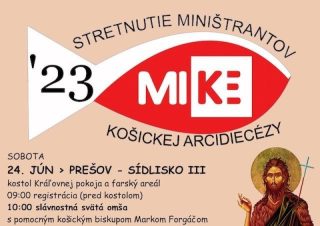 ACM v Košiciach pozýva na stretnutie miništrantov Košickej arcidiecézy