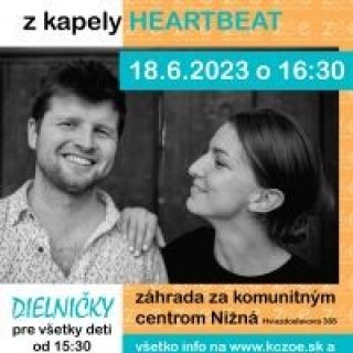Jana a Lukáš Zubaj - koncert v komunitnej záhrade v Nižnej