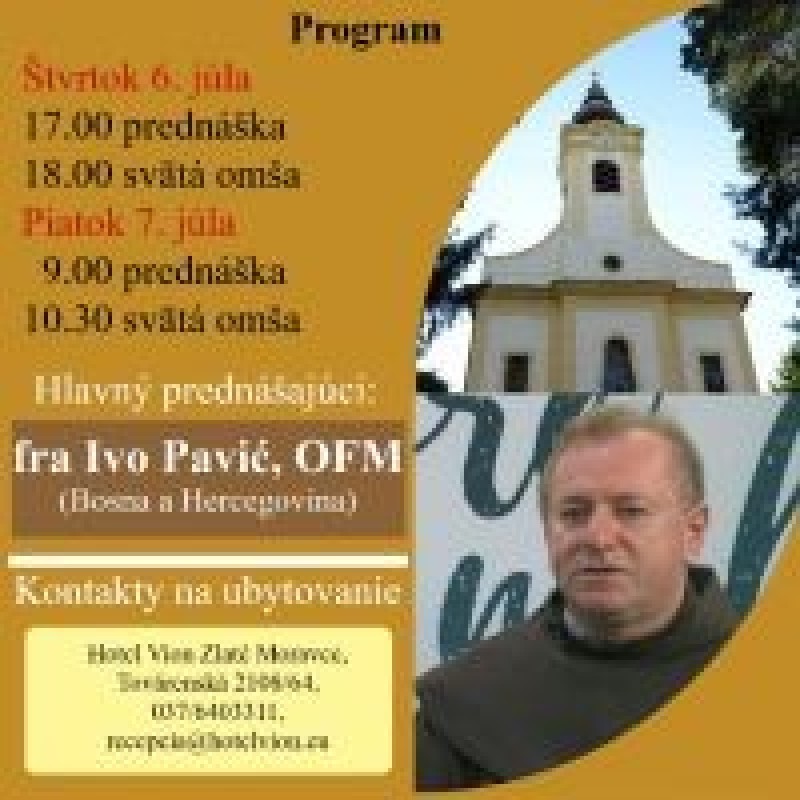 Duchovná obnova s fra Ivom Pavićom, OFM