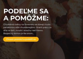 Iniciatíva "Podeľme sa" sa presunula na web, podporiť sa dá už online