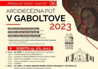 Gaboltov privíta najbližší víkend Arcidiecéznu púť Košickej arcidiecézy