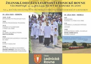 Svetový deň starých rodičov oslávia aj na púti v Lednických Rovniach