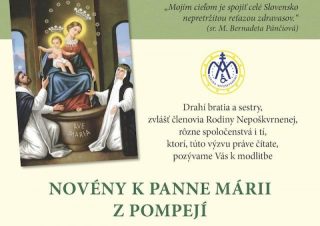 Sestry satmárky pozývajú k novéne za ukončenie pandémie koronavírusu
