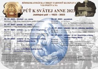 Farnosť Kluknava pozýva tento rok na jubilejnú púť k svätej Anne