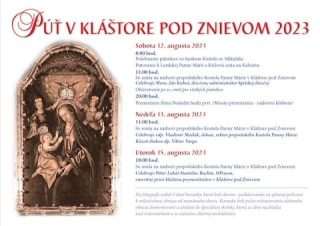 V Kláštore pod Znievom bude púť, ktorej história siaha do 17. storočia