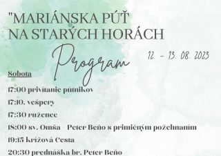 Bratia bosí karmelitáni zo Starých Hôr pozývajú na tradičnú mariánsku púť