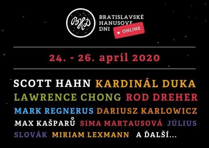 Už v piatok začína špeciálny festival "Bratislavské Hanusove dni online"