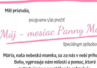 Vytvorite si medailón či vlastnú modlitbu k Panny Márii, pozýva KPKC