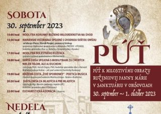 Pozvánka na odpustová slávnosť Ružencovej Panny Márie v Obišovciach