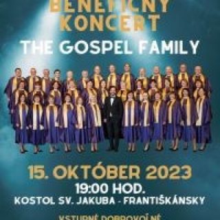 Benefičný koncert THE GOSPEL FAMILY