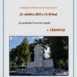 POCTA OBETIAM ČERNOVSKEJ TRAGÉDIE