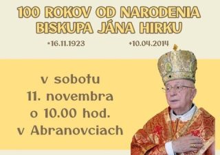 Gréckokatolíci si pripomenú 100. výročie od narodenia biskupa Jána Hirku
