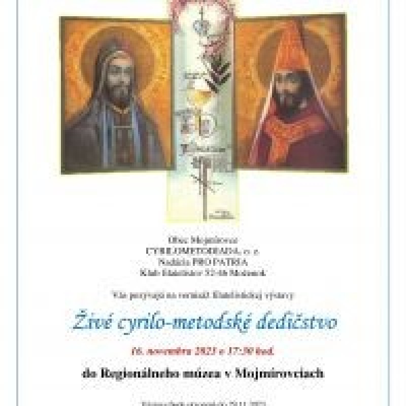 Vernisáž filatelistickej výstavy ŽIVÉ CYRILO-METODSKÉ DEDIČSTVO