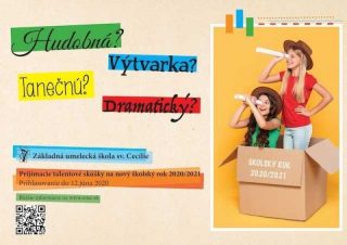 ZUŠ svätej Cecílie pozýva uchádzačov o štúdium na prijímacie skúšky