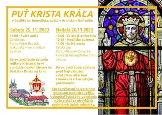 Pozvánka na púť do Bazilika sv. Benedikta opáta v Hroňskom Beňadiku