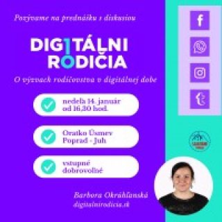 DIGITÁLNI RODIČIA – prednáška pre dospelých