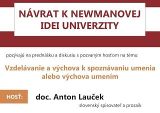 Projekt formácie v Košiciach bude so spisovateľom Antonom Laučekom