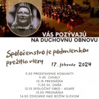 Spoločenstvo je podmienkou prežitia viery