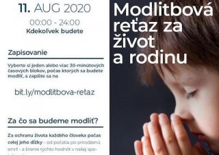 Na Slovensku sa chystá 24-hodinová Modlitbová reťaz za život a rodinu