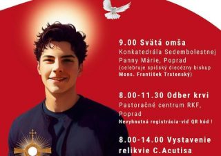 Spišské biskupstvo pozýva na celodiecézne podujatie Carlova kvapka krvi