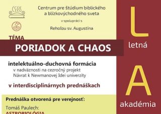 V Košiciach bude 6. letná akadémia mladých. Témou je Chaos a poriadok
