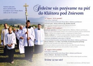 V Kláštore pod Znievom bude púť, ktorej história siaha do 17. storočia
