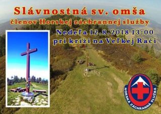 Pri kríži na Veľkej Rači nad Oščadnicou bude v nedeľu svätá omša