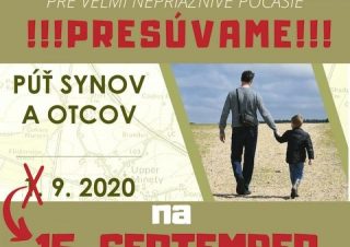 Púť synov a otcov s vladykom Vasiľom presunuli na 15. september