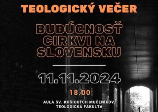 Ďalší Teologický večer v Košiciach bude o budúcnosti Cirkvi na Slovensku