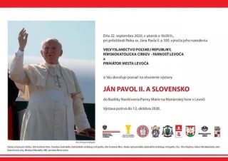 Na Mariánskej hore v Levoči bude výstava "Ján Pavol II. a Slovensko"