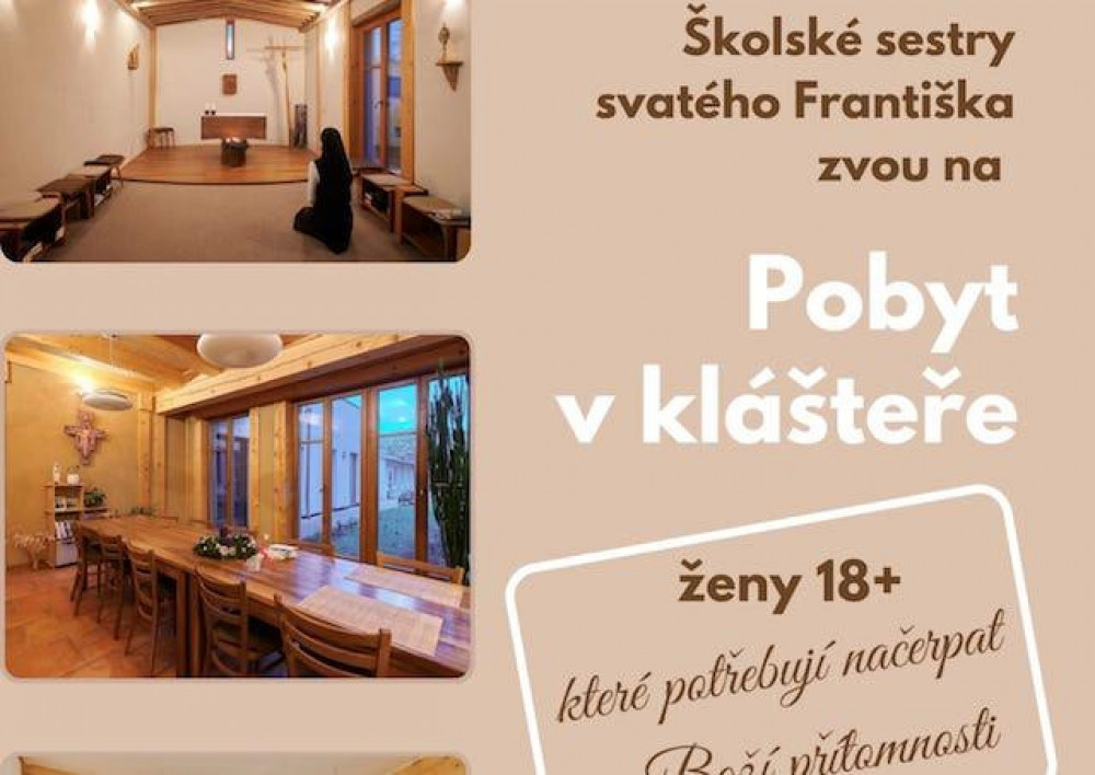 Sestry františkánky v Brne pozývajú ženy do kláštora v Maloměřiciach