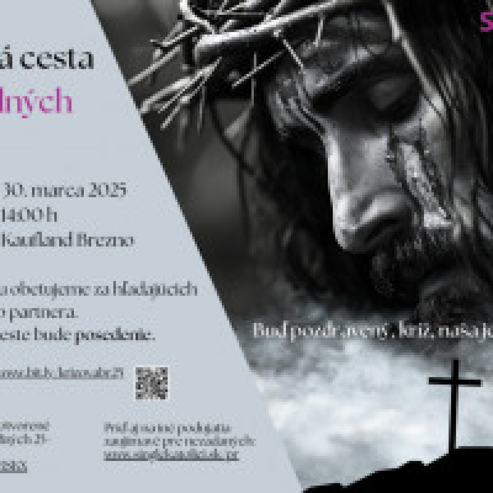 Krížová cesta za hľadajúcich manželského partnera v Brezne + posedenie