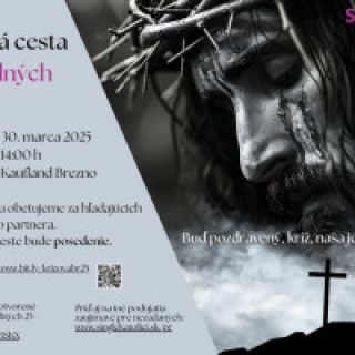 Krížová cesta za hľadajúcich manželského partnera v Brezne + posedenie