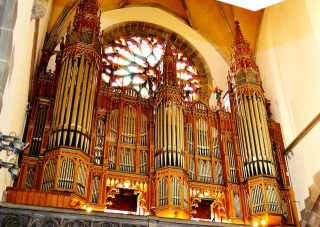 Česká organistka Jiřina Marešováv utorok 4. augusta na festivale v Bardejove