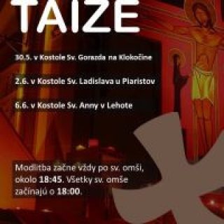 Modlitbové večery TAIZÉ v Nitre