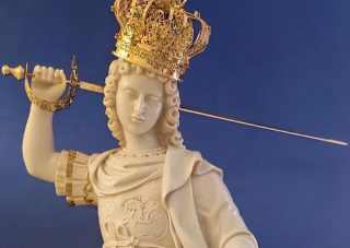 V Bazilike v Marianke požehnajú sochu svätého Michala Archanjela z Gargana