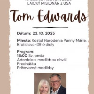 Modlitebné stretnutie s laickým misionárom Tomom Edwardsom na Dlhých dieloch