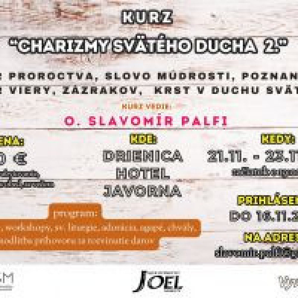 Kurz Charizmy Sv. Ducha 2.