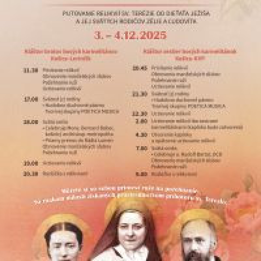 Návšteva putovných relikvií sv. Terézie z Lisieux a jej sv. rodičov v Košiciach - KVP