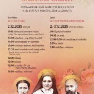 Návšteva putovných relikvií sv. Terézie z Lisieux a jej sv. rodičov v Detve