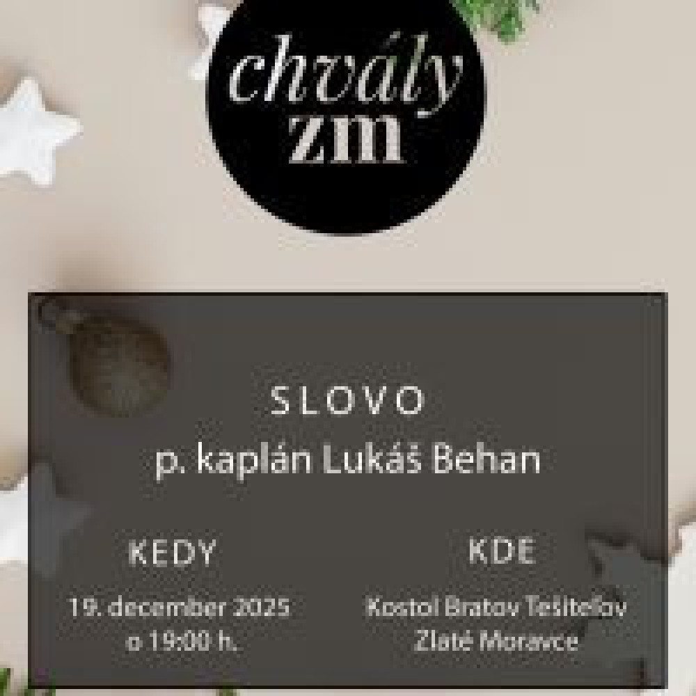 Chvály ZM december