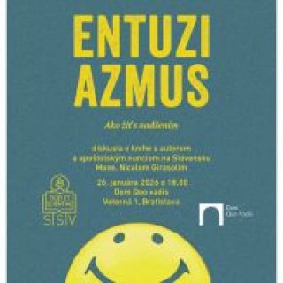 Diskusia o knihe Entuziazmus s apoštolským nunciom Nicolom Girasolim