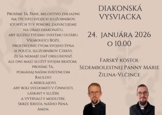 V Žiline budú vysvätení dvaja noví diakoni zo seminára Redemptoris Mater